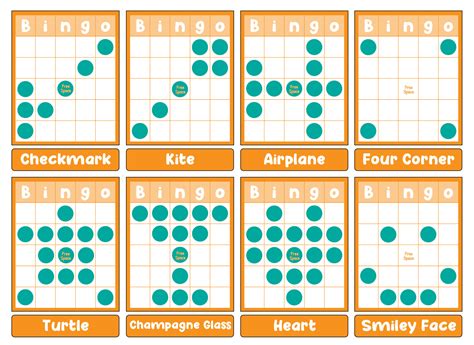 bingo game patterns free.